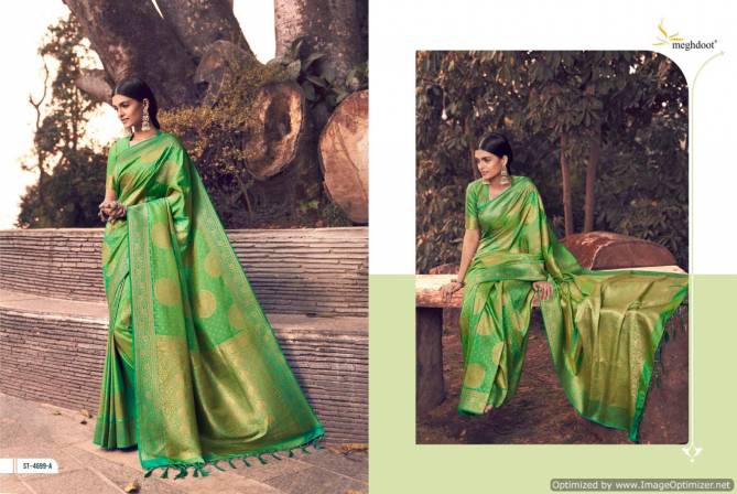 Meghdoot Fayra New Designer Fancy Exclusive Wear Silk Saree Collection